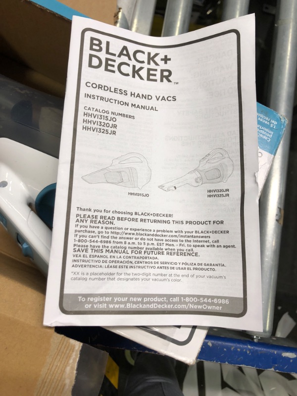 Photo 3 of ***FOR PARTS ONLY - ALL SALES ARE FINAL***
***FOR PARTS ONLY - ALL SALES ARE FINAL***
***FOR PARTS ONLY - ALL SALES ARE FINAL***
BLACK+DECKER dustbuster Cordless Handheld Vacuum, Flexi Blue/Grey/White (HHVI315JO42) 