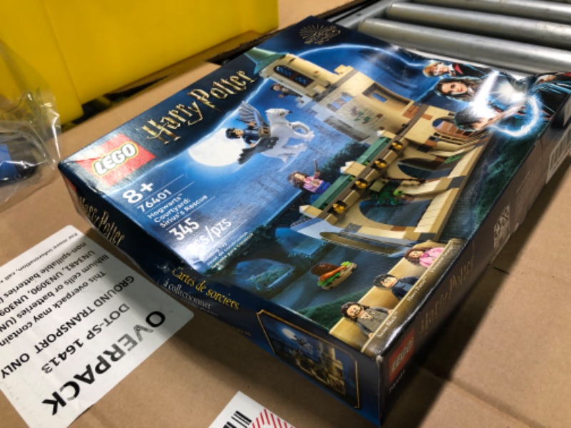 Photo 1 of **SEALED/SLIGHT DAMAGE TO BOX**LEGO Harry Potter Hogwarts Courtyard: Sirius’s Rescue 76401 Building Toy Set from Prisoner of Azkaban Movie Featuring Hermione Granger and Sirius Black for Kids, Girls, and Boys Ages 8+ (345 Pieces)