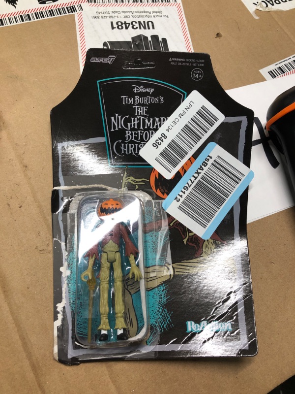 Photo 2 of **LIKE NEW**Super7 Tim Burton's The Nightmare Before Christmas Pumpkin King - 3.75" Disney Action Figure with Accessory Classic Movie Collectibles and Retro Toys