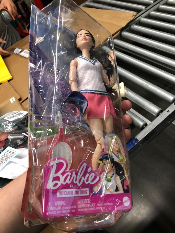 Photo 1 of **NEW OPEN**?Barbie Doll & Accessories, Career Tennis Player Doll with Racket and Ball 22 Inch