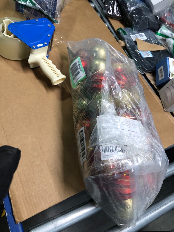 Photo 1 of **MISSING PARTS**Valery Madelyn Ornaments for Christmas Trees, 35ct Red and Gold Shatterproof Christmas Tree Decorations, 2.76 Inches Luxury Hanging Ball Ornaments Bulk for Xmas Holiday Decor
