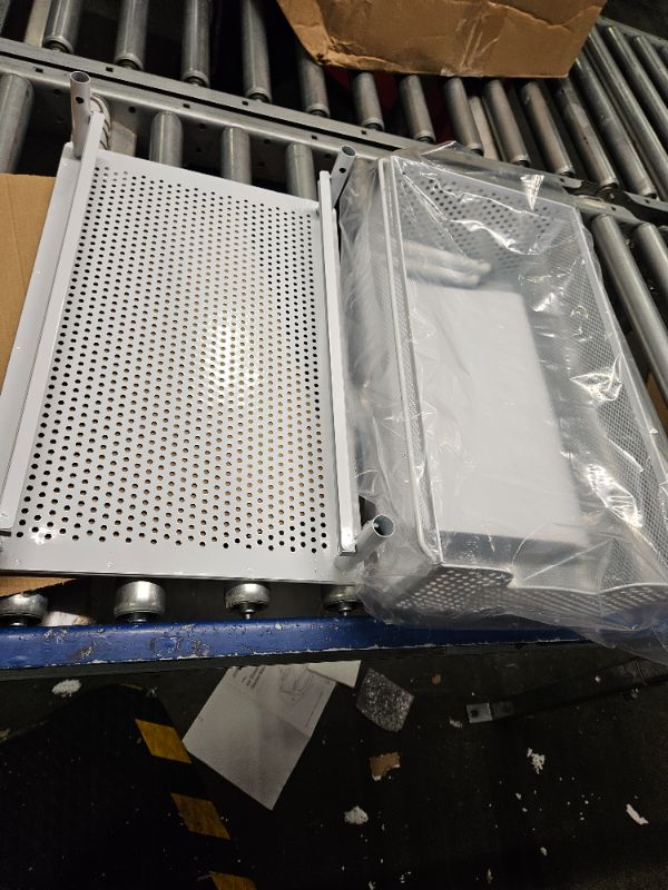 Photo 1 of Simple Houseware Stackable Under Sink Cabinet Sliding Basket Organizer Drawer, White