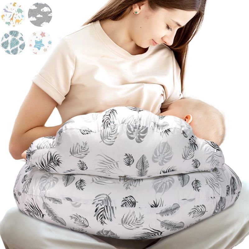 Photo 1 of **LIKE NEW**PILLANI Nursing Pillow for Breastfeeding, Original Breast Feeding Pillow for Mom & Baby Support, Removable Cotton Cover, w/Adjustable Waist Strap, Newborn Essentials Must Haves, Baby Registry Search
