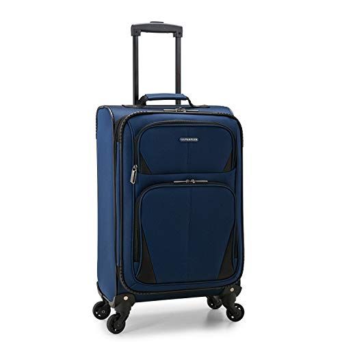 Photo 1 of **LIKE NEW**U.S. Traveler Aviron Bay Expandable Softside Luggage with Spinner Wheels, Navy, Carry-on 23-Inch
