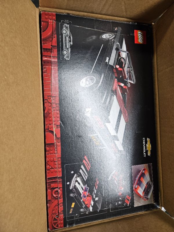 Photo 3 of **LIKE NEW**LEGO Icons Chevrolet Camaro Z28 10304, Customizable Classic Car Replica Model Building Kit, 1969 Vintage American Muscle Car, Great Gift Idea for Teens and Adults Standard Packaging