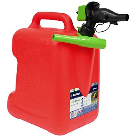 Photo 1 of **MISSING OTHER NOZZLE**Scepter FSCG552 5 Gallon SmartControl Rear Handle Gas Can with Funnel Red
