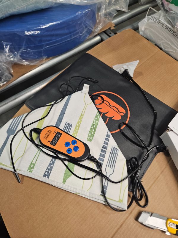 Photo 1 of **GOOD USED*Bread Proofer Warming Mat with Temperature Sensor - Precision Temperature Control - for Fermenting Dough, Keeping Baked Goods Warm (12" X 16") - Yeast Bread Baking Essentials -Dough Proofer