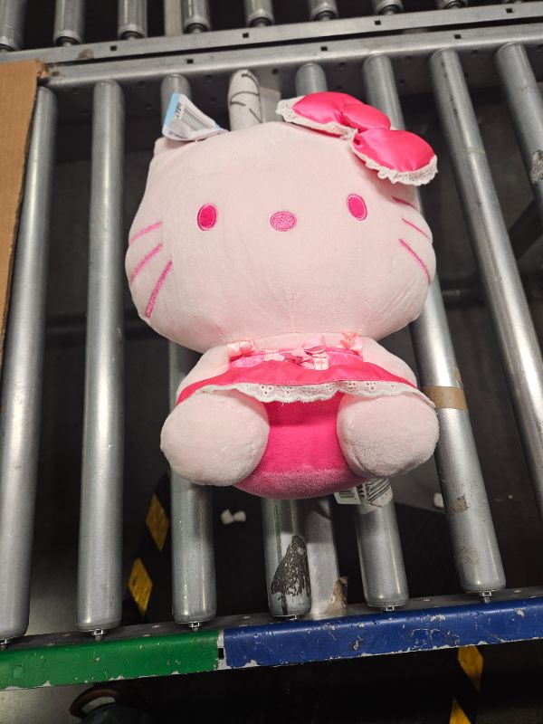 Photo 2 of **LIKE NEW**Hello Kitty and Friends Hello Kitty 12” Pink Monochrome Plush Hello Kitty Pink