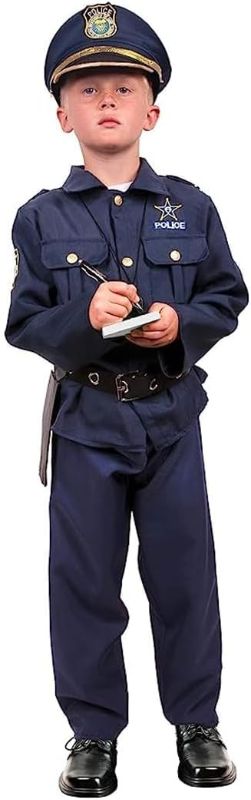 Photo 1 of **LIKE NEW**Kangaroo Deluxe Police Costume For Kids I Role Play Dressup Include Police Hat, Shirt, Pants, Belt, Holster, and Whistle
