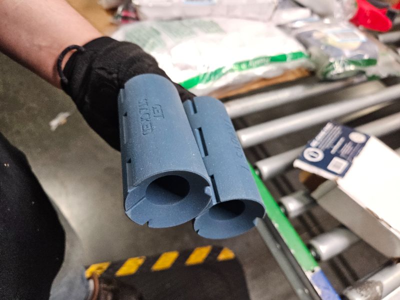 Photo 1 of **LIKE NEW**Tribus 2-in-1 Thick Grips for Barbells Dumbbells | Arms & Forearms Builder - Grip Strength | 2 Stackable Sizes in 1 Pair | Superior Barbell Handle Grip & Comfort for Weight & Fat Bar Training