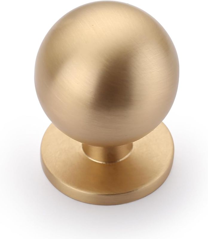 Photo 1 of ***1 KNOB MISSING**Asidrama 10 Pack Brushed Brass Kitchen Cabinet Knobs, Cabinet Knobs Kitchen Cabinet Hardware for Cupboard Drawer Knobs Dresser Knobs
