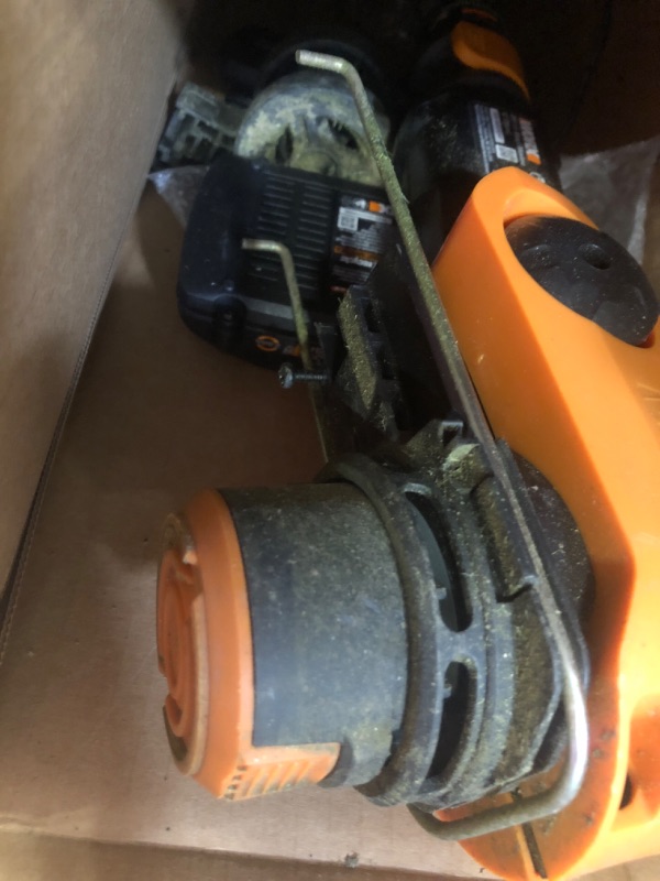 Photo 3 of ***MISSING PIECES//SOLD AS PARTS***
WORX 40V 13" Cordless String Trimmer & Turbine Leaf Blower Power Share Combo Kit - WG927 (Batteries & Charger Included)