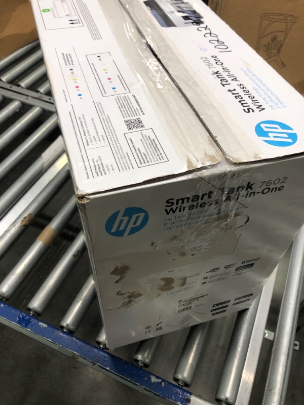 Photo 5 of HP Smart -Tank 7602 Wireless All-in-One Cartridge-free Ink Printer, up to 2 years of ink included, mobile print, scan, copy, fax, auto doc feeder, featuring an app-like magic touch panel (28B98A),Blue