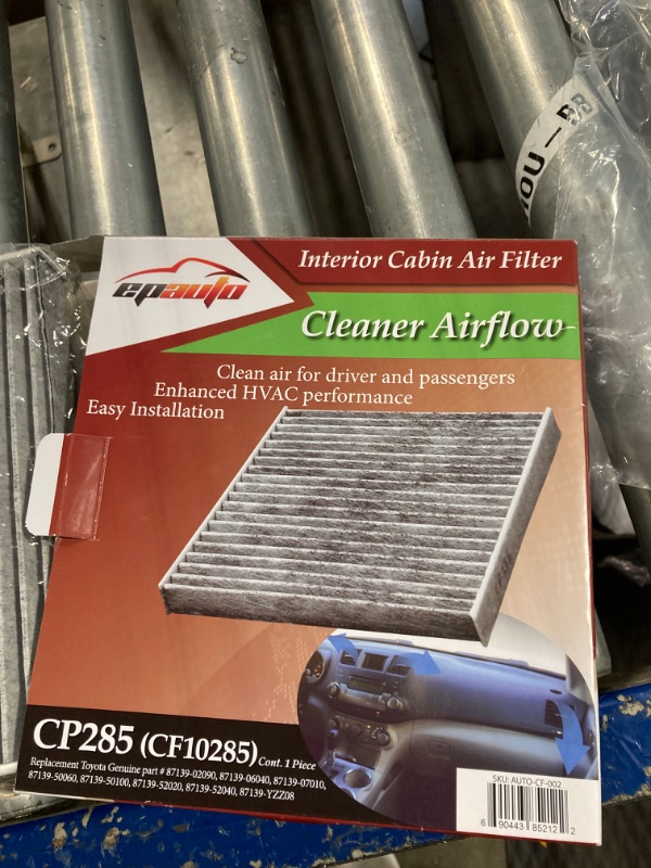 Photo 2 of EPAuto CP285 (CF10285) Premium Cabin Air Filter includes Activated Carbon