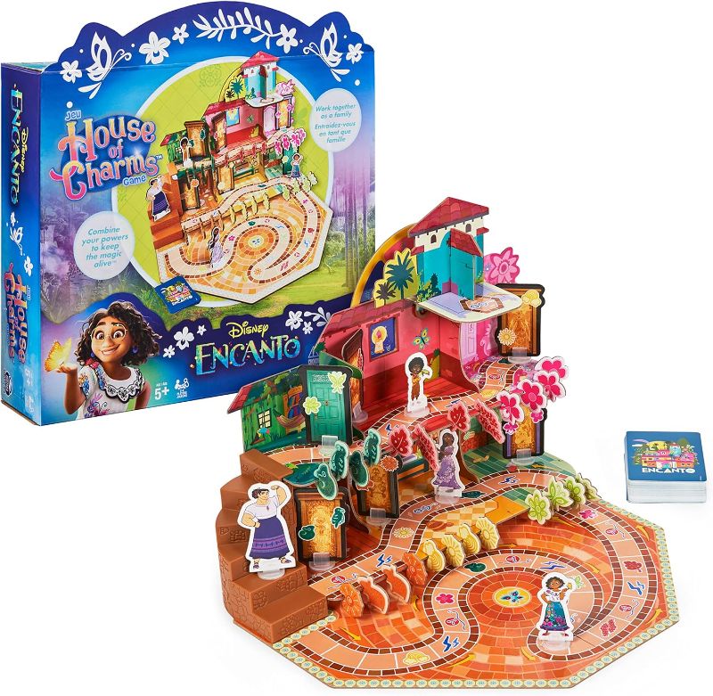 Photo 1 of Disney Encanto, House of Charms Cute Easy Family Board Game with Magic Tokens Based on The Movie, for Kids Ages 5 and up
