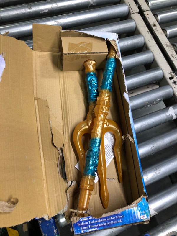 Photo 3 of Disney The Little Mermaid King Triton’s All-Powerful Trident, 36 Inches Long with Motion Activated Lights and Sound Effects! Command The Seas Like King Triton!