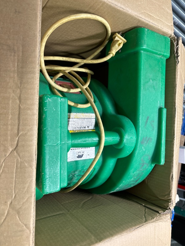 Photo 1 of B-AIR Kodiak 1.5 HP ETL Bounce House Blower, Green
*very used**