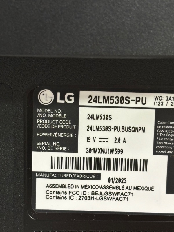 Photo 4 of LG Electronics 24LM530S-PU 24-Inch HD webOS 3.5 Smart TV Black Smart TV
