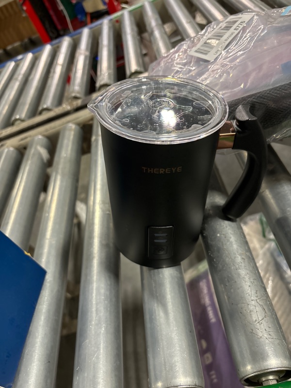 Photo 4 of *** NOT FUNCTIONAL**** SELLING AS PARTS***
Milk Frother, Thereye Electric Milk Steamer, Automatic Hot and Cold Foam Maker and Milk Warmer for Latte, Cappuccinos, Macchiato, Hot Chocolate Coffee Black****USED**** 