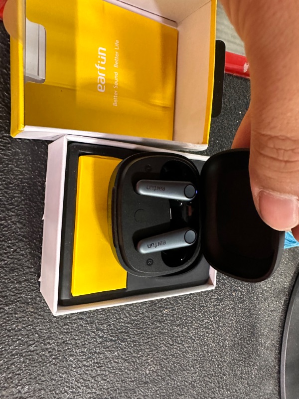 Photo 1 of EarFun Air Pro 3 Noise Cancelling Wireless Earbuds, Qualcomm® aptX™ Adaptive Sound, 6 Mics CVC 8.0 ENC, Bluetooth 5.3 Earbuds, Multipoint Connection, 45H Playtime, App Customize EQ, Wireless Charging