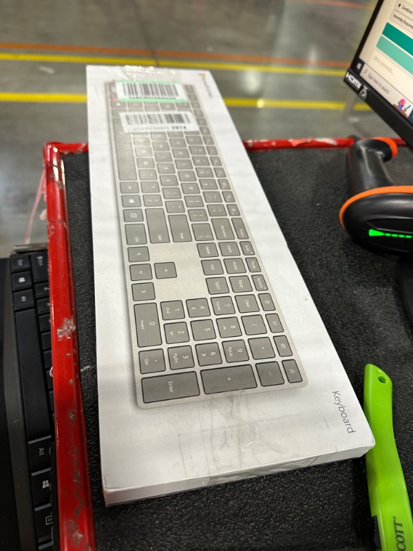 Photo 1 of Microsoft Surface Keyboard, WS2-00025, Silver
