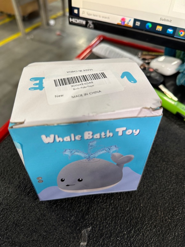 Photo 1 of Gigilli Baby Whale Bath Toy, USB Rechargeable Bath Fountain Toy 6-12 12-18 Months, Light Up Bath Toys Sprinkler, Spray Water Pool Bathtub Toys for Toddlers 1-3 2-4 Infant Kid Baby 2 3 4 5 Shower Gifts