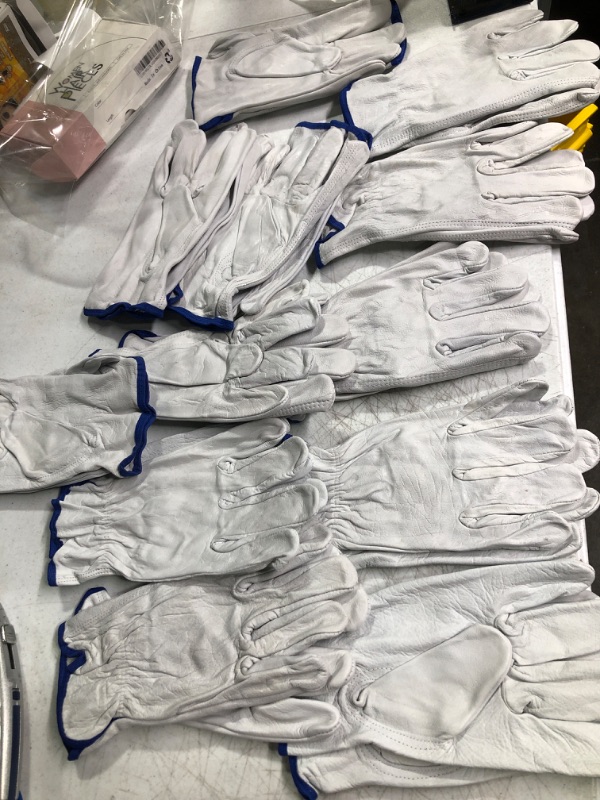 Photo 1 of 12 Pair X Large Leather Work Gloves. Ideal Hand Protection all Environments