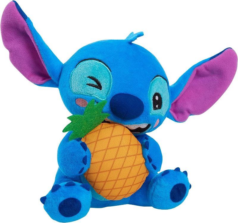 Photo 2 of Disney Stitch Small Plush Stitch and Pineapple, Stuffed Animal, Blue, Alien, Officially Licensed Kids Toys for Ages 2 Up by Just Play Stitch & Pineapple