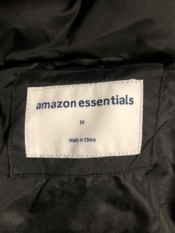 Photo 3 of Amazon Essentials Women's Heavyweight Puffer Jacket with Drawstring Waist Medium Black