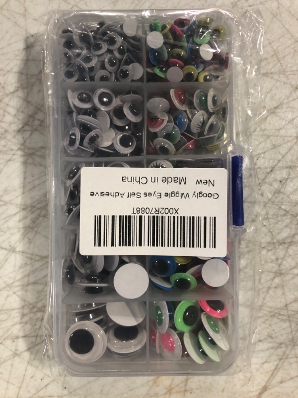 Photo 2 of 500pcs Googly Wiggle Eyes Self Adhesive, for Craft Sticker Multi Colors and Sizes for DIY,6mm 8mm 10 mm 12mm 15mm Mixed Packaging Multicolor Mix a