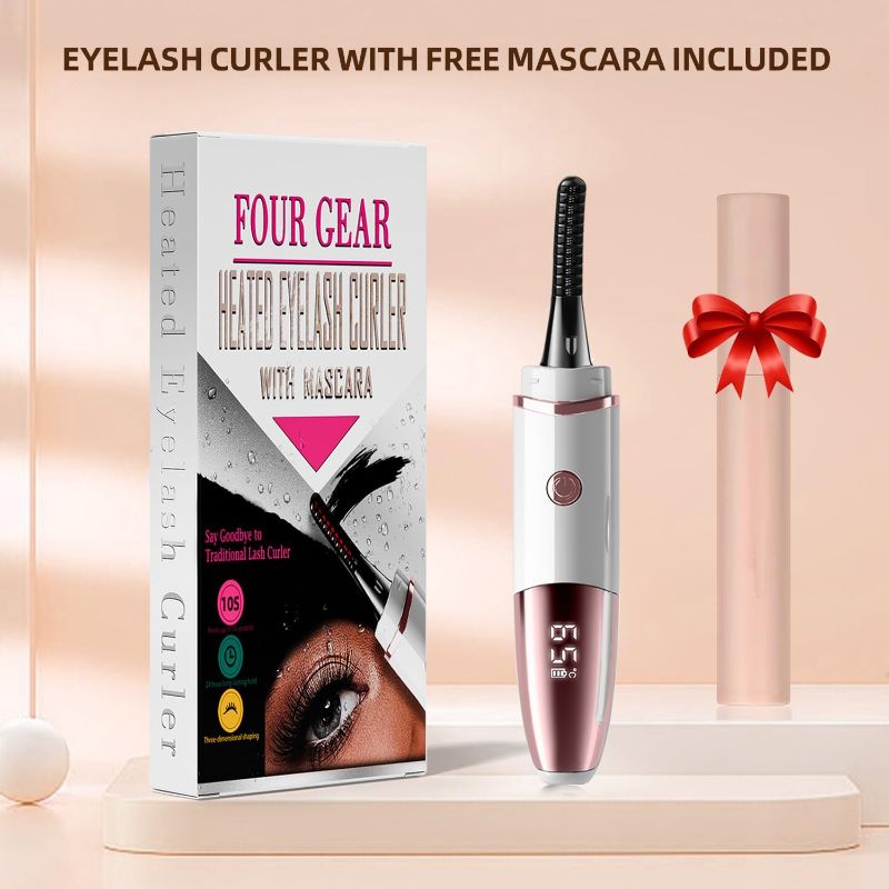 Photo 1 of 4.3 4.3 out of 5 stars 181
Heated Eyelash Curlers - Fast Heat up Within 10s - 24 Hours Long Lasting - Rechargeable Electric Eyelash Curler with Type-C, with 4 Heating Modes Anti-Burn Mini Lash Curler with LED Display-White