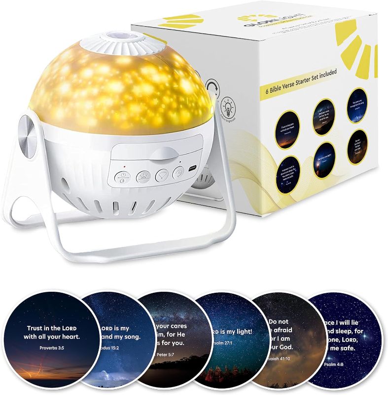 Photo 1 of 4.4 4.4 out of 5 stars 68
HD Projector Night-Light Starter Set, Project Bible Verses on Walls or Ceilings, Includes 6 Interchangeable Discs, Help Children Live by The Truth of God’s Word, Bible Education for Kids