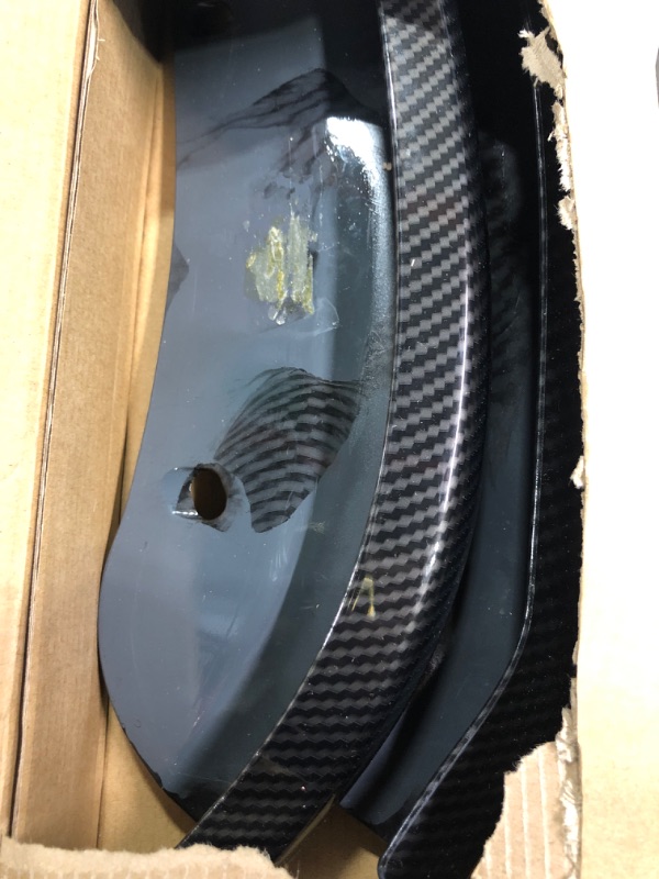 Photo 1 of for Challenger Front Bumper Lip Splitter Protector Cover Trim for 2015-2023 Dodge Challenger SRT Hellcat Carbon Fiber Exterior Accessories 2pcs Carbon Fiber-Hellcat
