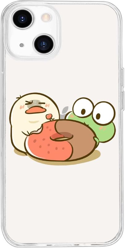 Photo 1 of JOYLAND Cartoon Frog Phone Case for iPhone 13 Cute Chicken Phone Case Clear Soft Case for Girls Boys