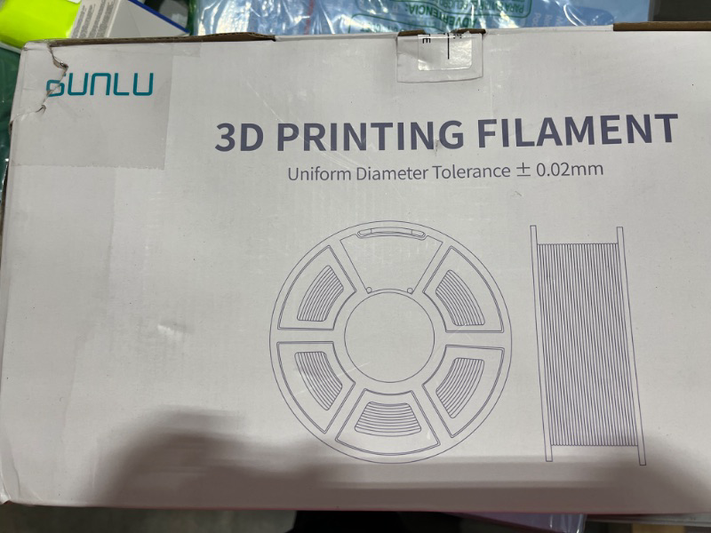 Photo 1 of SUNLU 4kg PLA 3D Printer Filament Bundle, Neatly Wound PLA Filament 1.75mm ±0.02mm, Individually Vacuum Packed, 4kg in Total, 1kg per Spool, 4 Pack, 4000g PLA, Black+Black+White+White