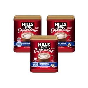 Photo 1 of Hills Bros Cappuccino French Vanilla, 12 Ounce (Pack of 3) Exp 08/04/2024