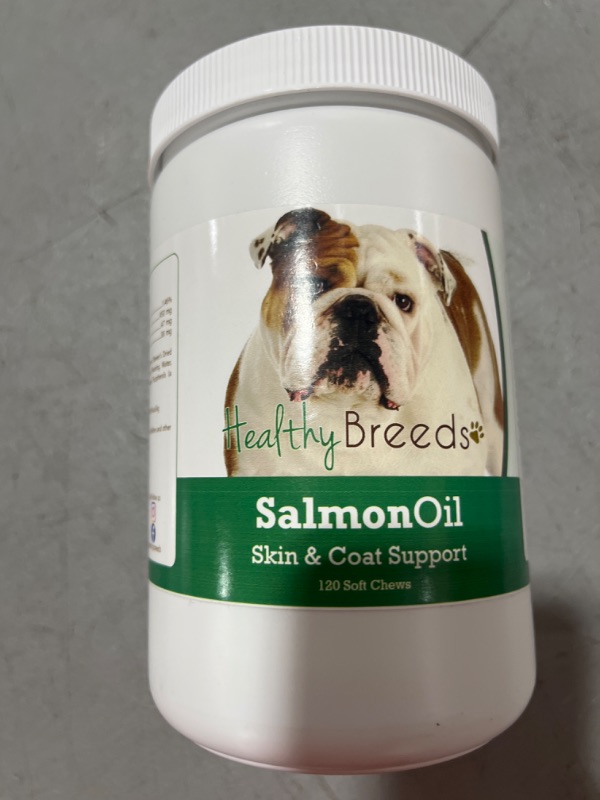 Photo 1 of Healthy Breeds Boxer Salmon Oil Soft Chews 120 Count Exp 06/2024