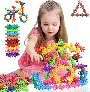 Photo 1 of 300 Pieces Building Blocks Kids STEM Toys- Discs Sets Interlocking Solid Plastic for Preschool Kids Boys and Girls Aged 3+, Creativity Kids Toys A-022