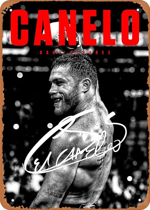 Photo 1 of Tin Sign For Vintage Look Metal Sign - Boxing Legends Canelo Saul Alvarez Boxing - 8"X12" Plate Wall Decor
Brand: Maydeer