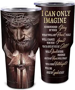 Photo 1 of Christian Gifts For Men Women, Inspirational Gifts For Men,Religious Gifts For Men,Bible Gifts for Men,Faith Birthday Gift for Men,Husband,Boyfriend,Friends,Insulated Car Coffee Tumbler with Lid 30oz