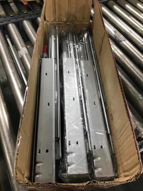 Photo 2 of 6 Pair of 20 Inch Soft Close Undermount Drawer Slides,Full Extension Bottom Mount Drawer Glides Rails 20 Inch 6 Pair