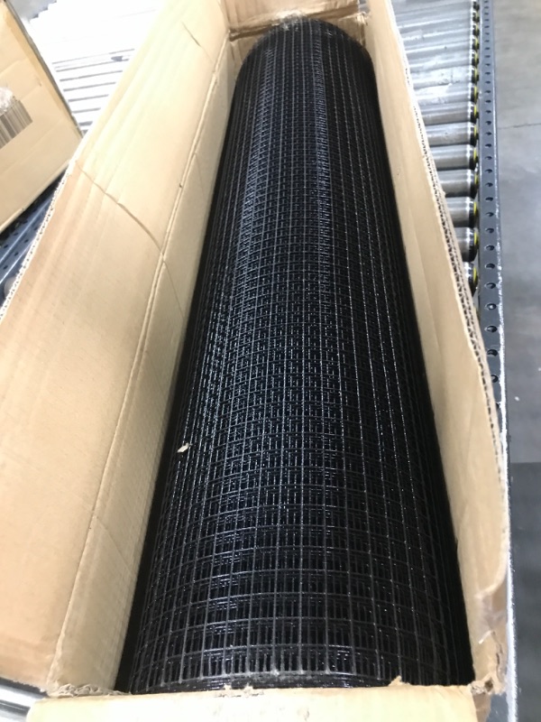 Photo 2 of 36'' x 50' 1/2inch Hardware Cloth 19 Gauge Black Vinyl Coated Welded Fence Mesh for Home and Garden Fence and Home Improvement Project (36'' x 50') 36''x50'