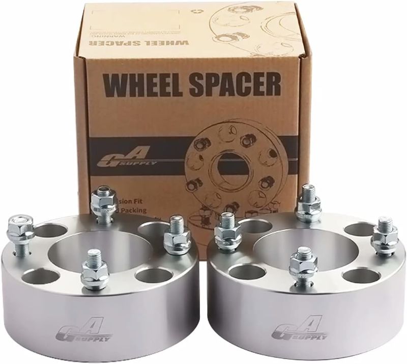 Photo 1 of  4x110 Wheel Spacers 2 inch, ATV Wheel Spacers Adapters 74mm Hub Bore with 10×1.25 Studs, Compatible with Honda, Suzuki, Bombardier, 2 Pack
