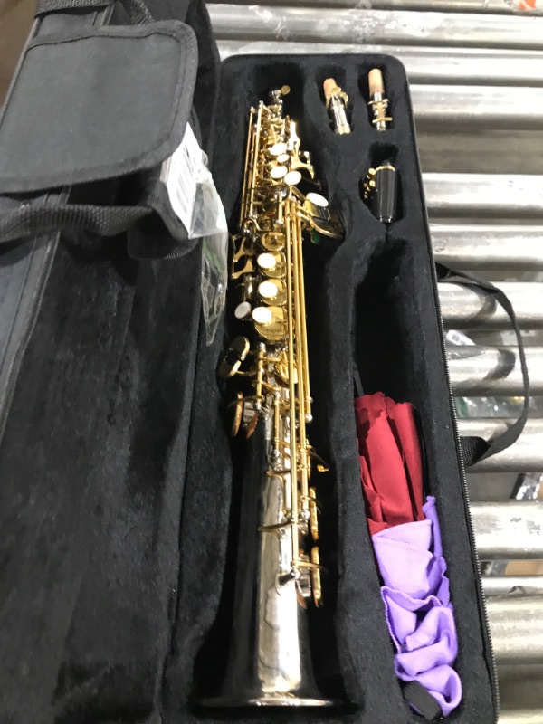 Photo 2 of Good Performance Brass Saxophone, High Sensitivity Soprano Saxophone, Playing for Practice