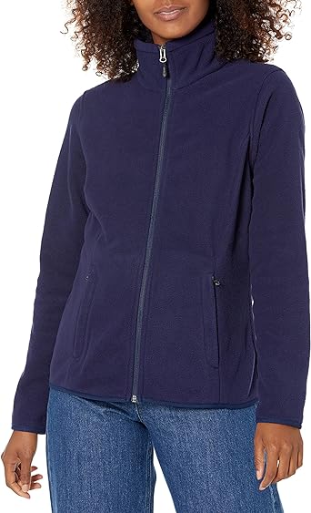 Photo 1 of Amazon Essentials Women's Classic-Fit Full-Zip Polar Soft Fleece Jacket NAVY XL