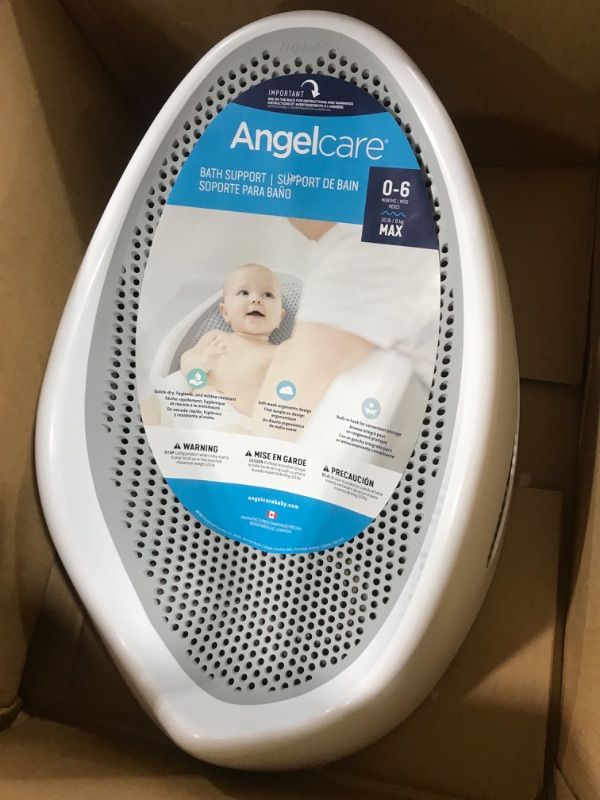 Photo 2 of Angelcare Baby Bath Support (Grey) | Ideal for Babies Less Than 6 Months Old
