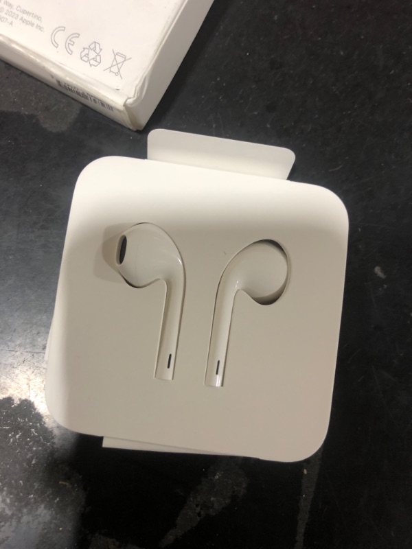 Photo 2 of Apple EarPods Headphones with USB-C Plug, Wired Ear Buds with Built-in Remote to Control Music, Phone Calls, and Volume
