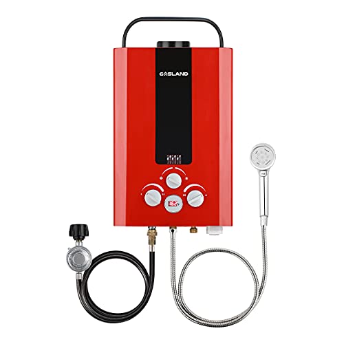 Photo 1 of Tankless Water Heater, GASLAND Outdoors BE158R 1.58GPM 6L Portable Gas Water Heater, Instant Propane Water Heater, Overheating Protection, Easy to Ins
