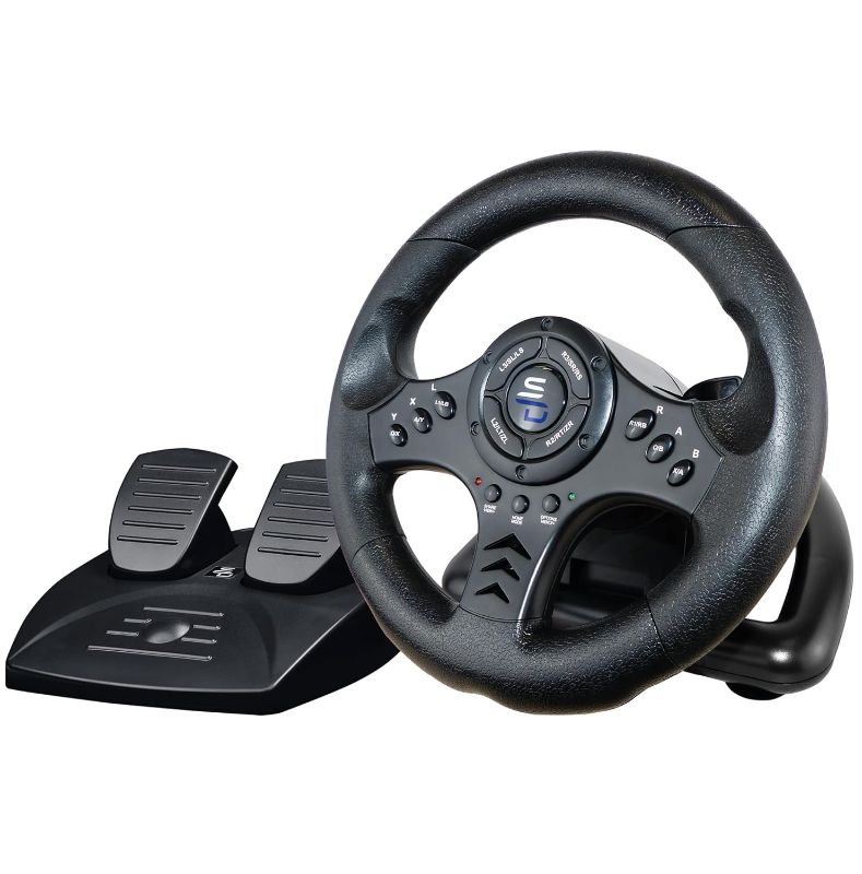 Photo 1 of Superdrive SV450 racing steering wheel with Pedals and Shifters Xbox Serie X / S, Switch, PS4, Xbox One, PS3, PC (programmable for all games)
