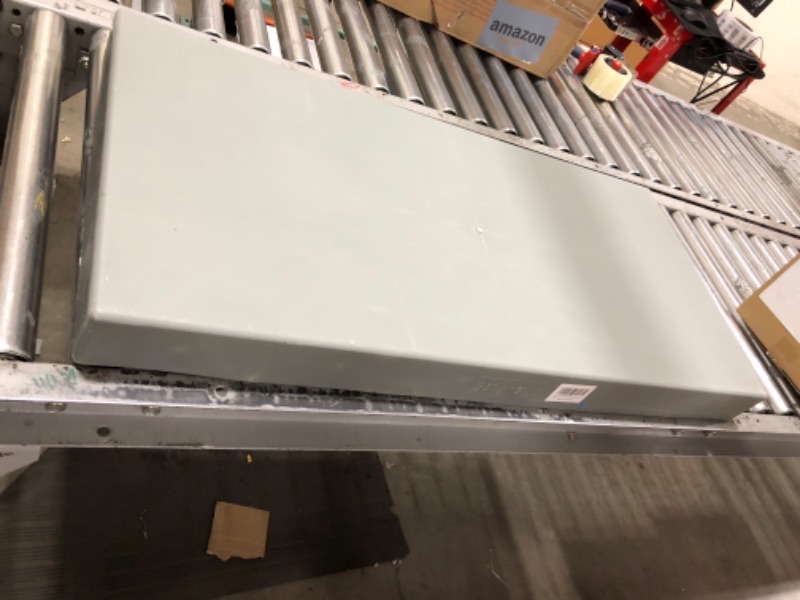 Photo 2 of Air Jade Equipment Pad for Ductless Mini-Split Air Conditioner Heat Pump System, 18 × 38 × 3 inches, Plastic Mini Split Condenser Pad, Gray